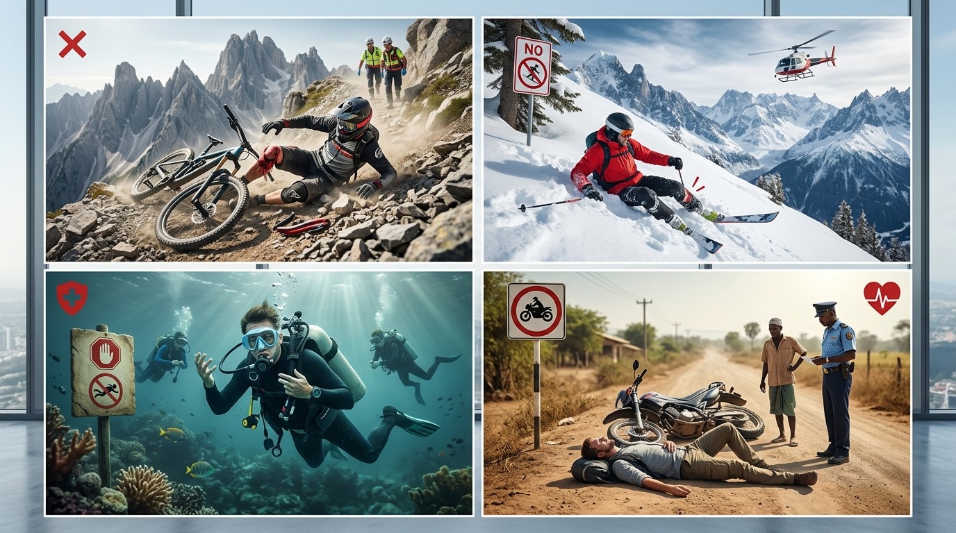 Adventure Travel Insurance The most important exclusions to read