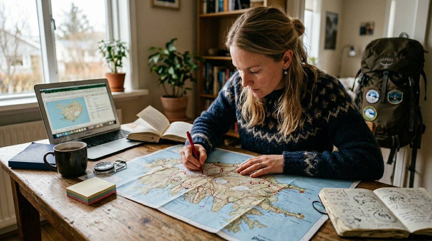 Designing the route before you leave