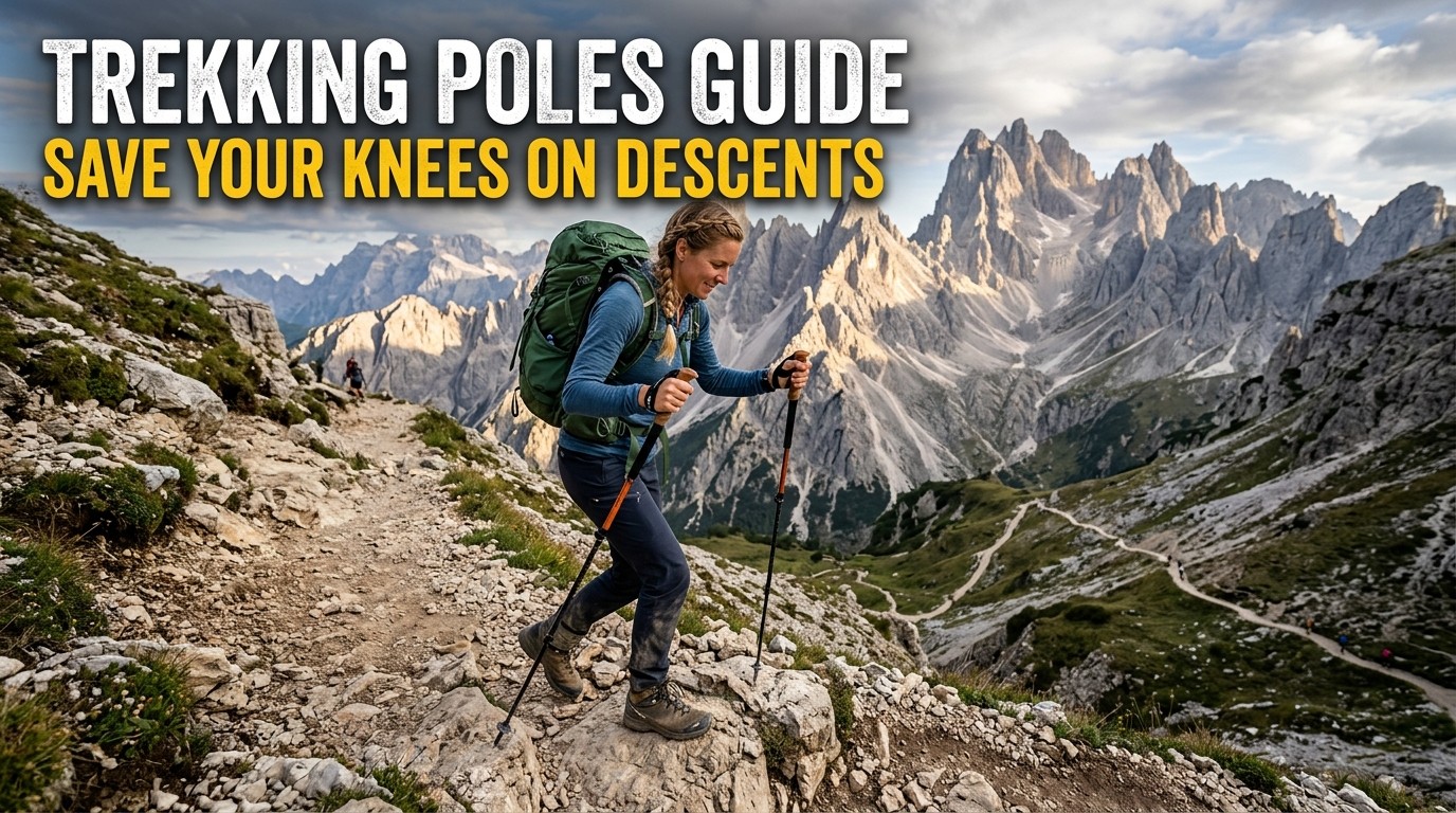 Trekking Poles Guide : Save Your Knees on Descents