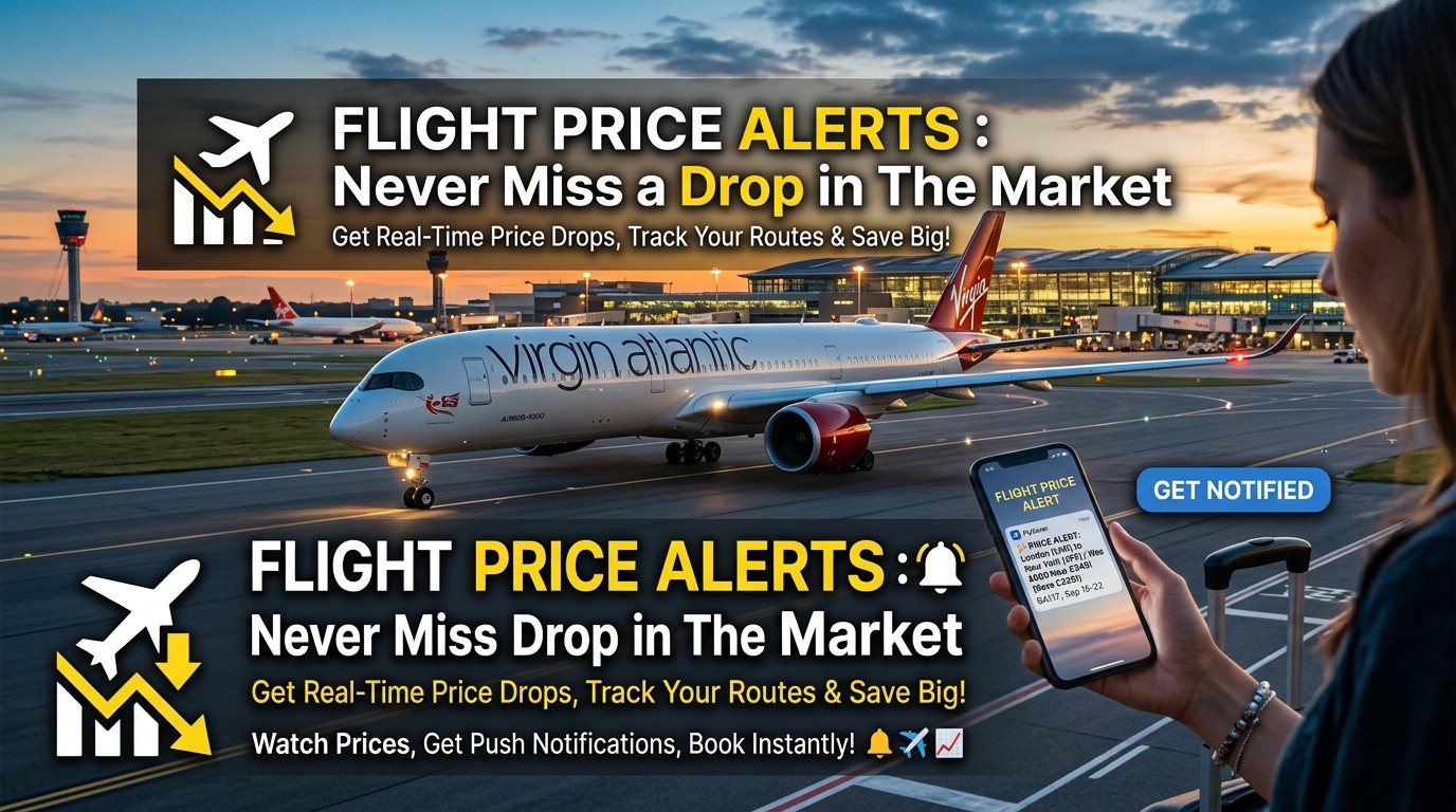 Flight Price Alerts : Never Miss a Drop in The Market