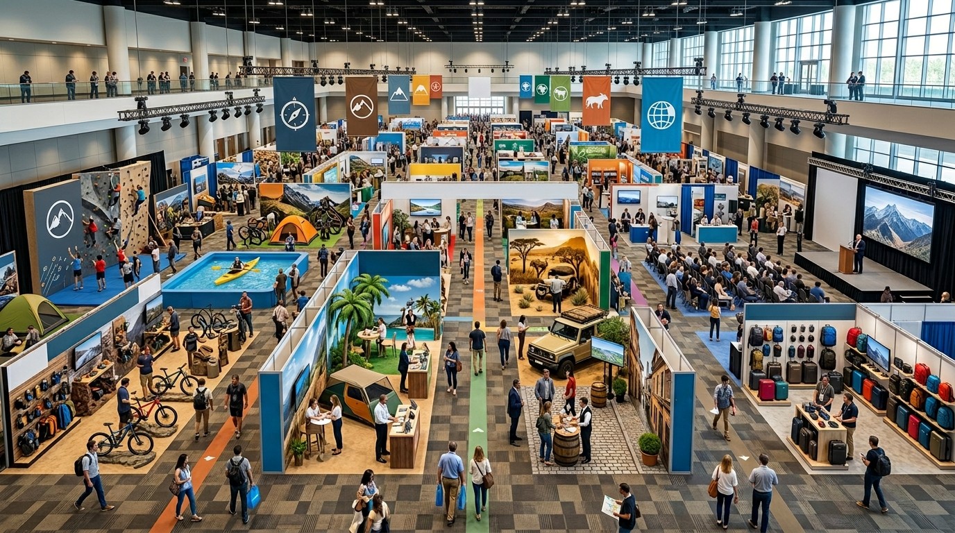 How the show floor is organized