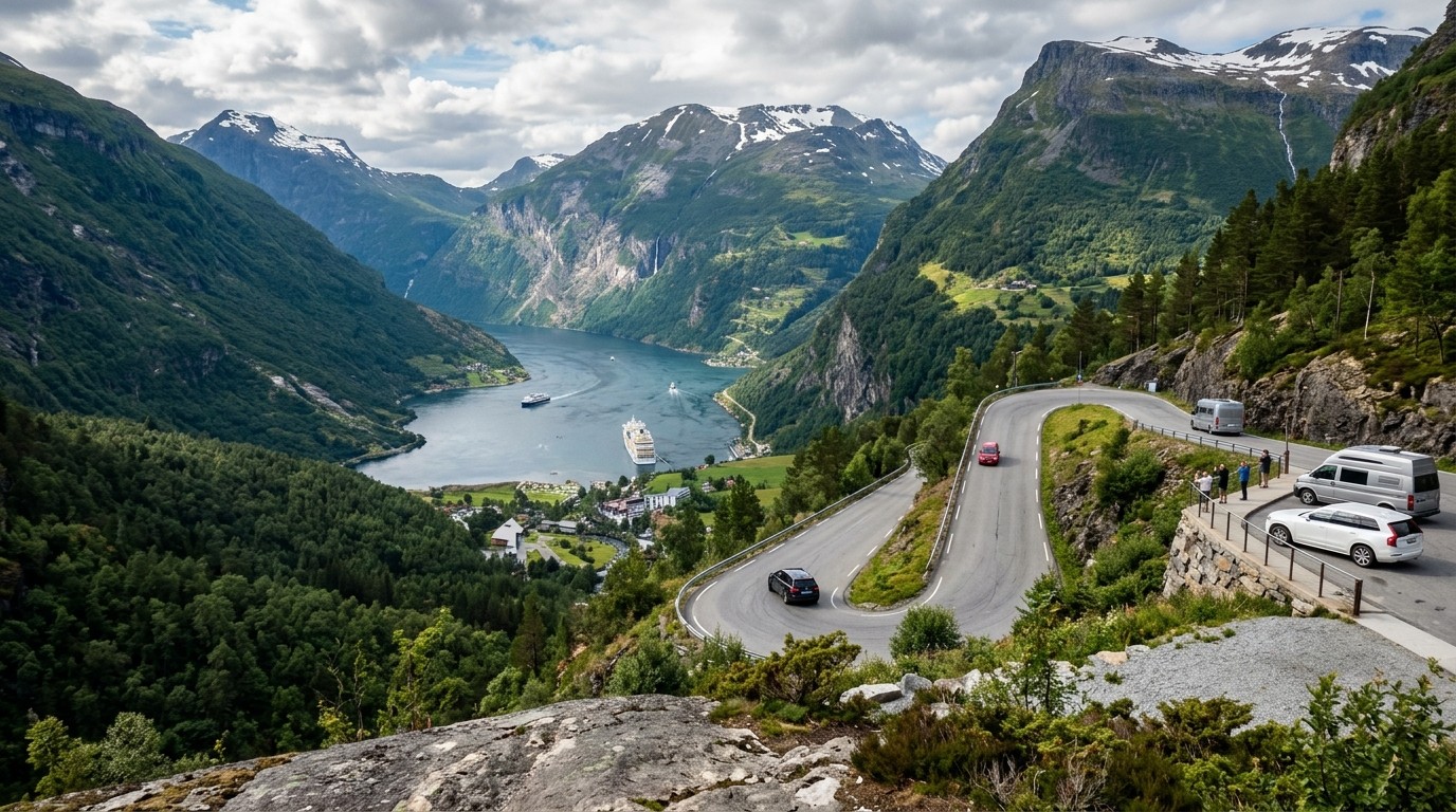 Geirangerfjord and the Dramatic Mountain Roads